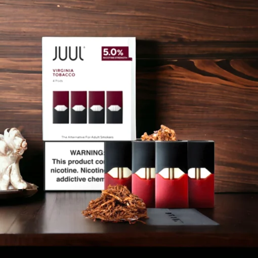 Juul Virginia Tobacco 5% 50mg Nicotine 200 Puffs (4 Pcs)