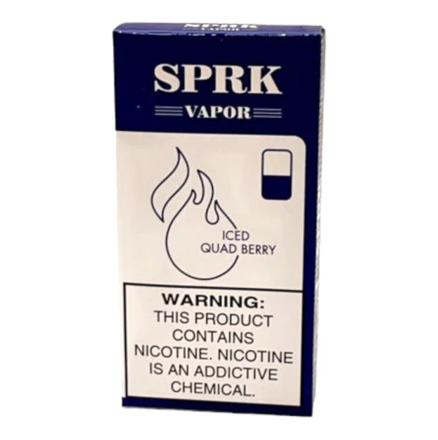 SPRK-VAPOR-Iced-QuadBerry-Pod-Pre-filled-Disposable-Pack-of-4