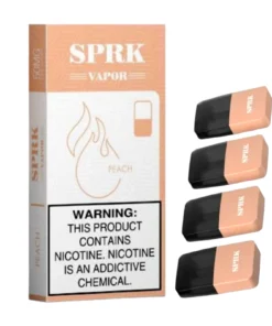 SPRK VAPOR Peach Pod Pre filled Disposable (Pack of 4)