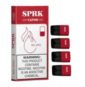 SPRK-VAPOR-Red-Apple-Pod-Pre-filled-Disposable-Pack-of-4